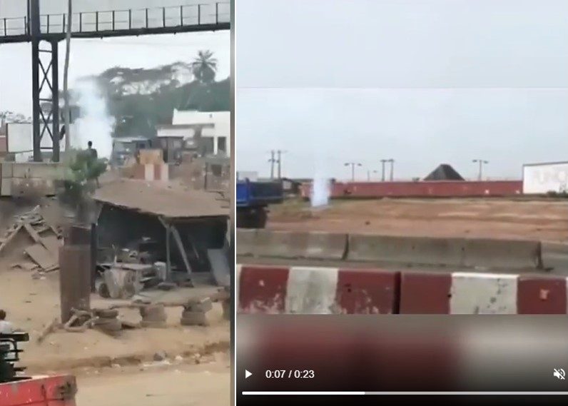 Danger On Lagos Ibadan Expressway As Gas Pipeline Bursts Open Famous